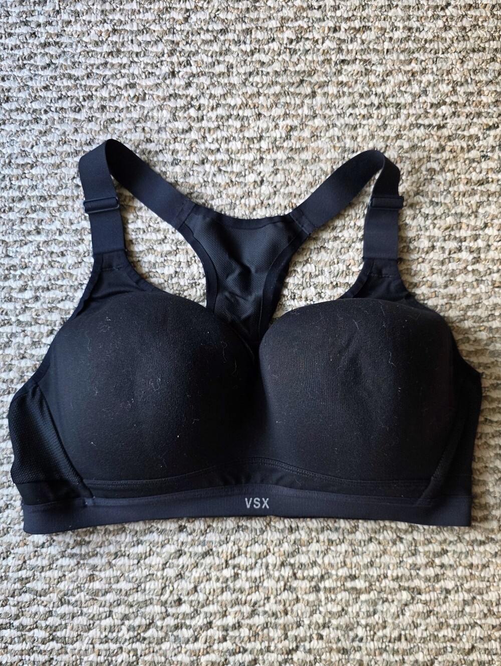 VSX Black Padded Racerback Sports Bra
